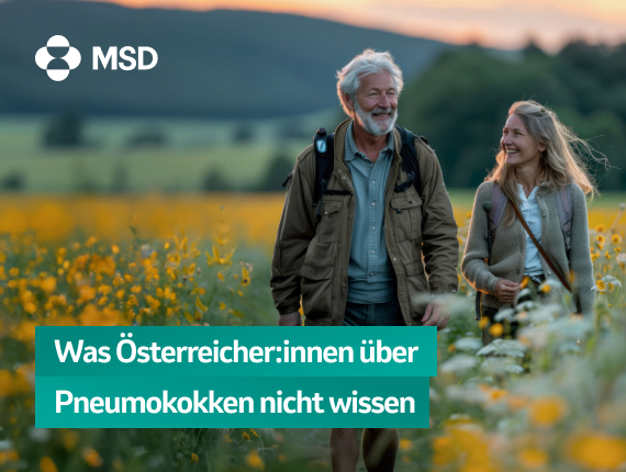 Was Österreicher_innen über Pneumokokken nicht wissen article preview with an image of elder couple in the field
